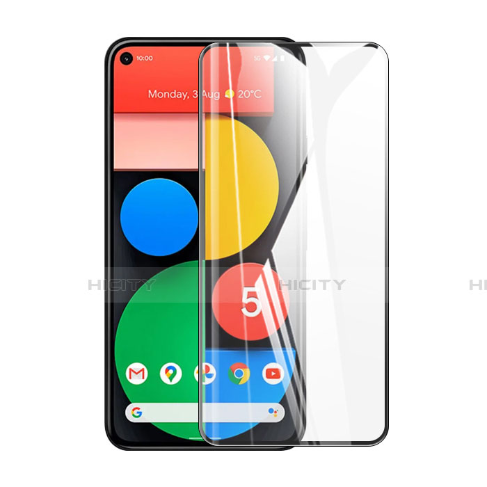 Film Protection Protecteur d'Ecran Verre Trempe Integrale pour Google Pixel 5 Noir Plus