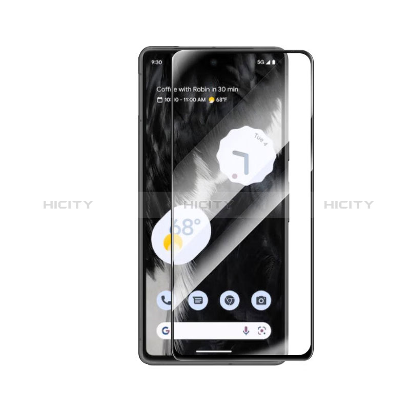 Film Protection Protecteur d'Ecran Verre Trempe Integrale pour Google Pixel 7 Pro 5G Noir Plus