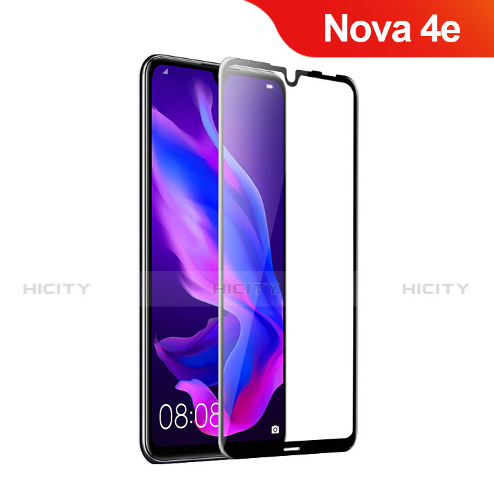 Film Protection Protecteur d'Ecran Verre Trempe Integrale pour Huawei Nova 4e Noir Plus