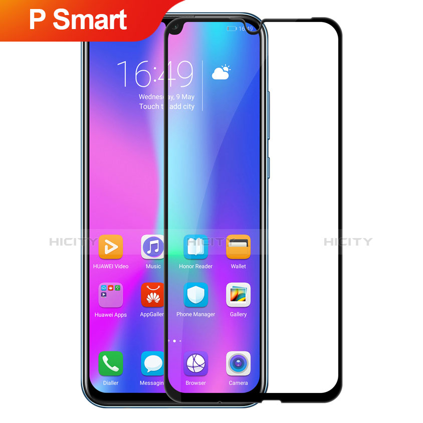 Film Protection Protecteur d'Ecran Verre Trempe Integrale pour Huawei P Smart (2019) Noir Plus