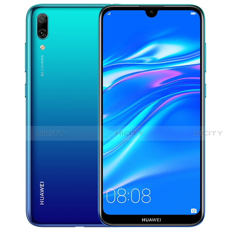 Film Protection Protecteur d'Ecran Verre Trempe Integrale pour Huawei Y7 (2019) Noir Plus