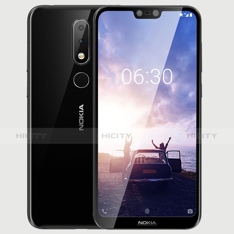 Film Protection Protecteur d'Ecran Verre Trempe Integrale pour Nokia 6.1 Plus Noir Plus