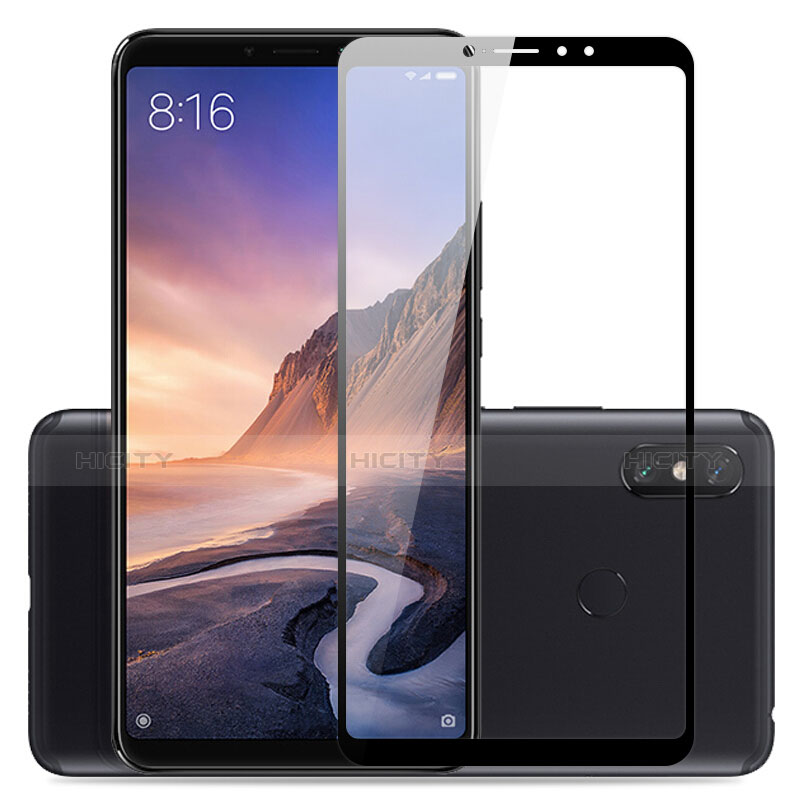 Film Protection Protecteur d'Ecran Verre Trempe Integrale pour Xiaomi Mi Max 3 Noir Plus