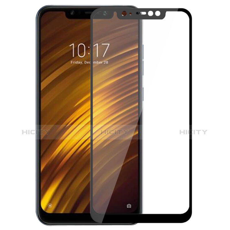 Film Protection Protecteur d'Ecran Verre Trempe Integrale pour Xiaomi Pocophone F1 Noir Plus