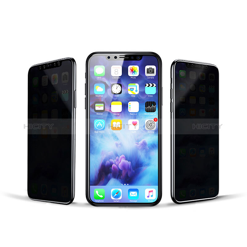 Film Protection Protecteur d'Ecran Verre Trempe Privacy pour Apple iPhone Xs Clair Plus