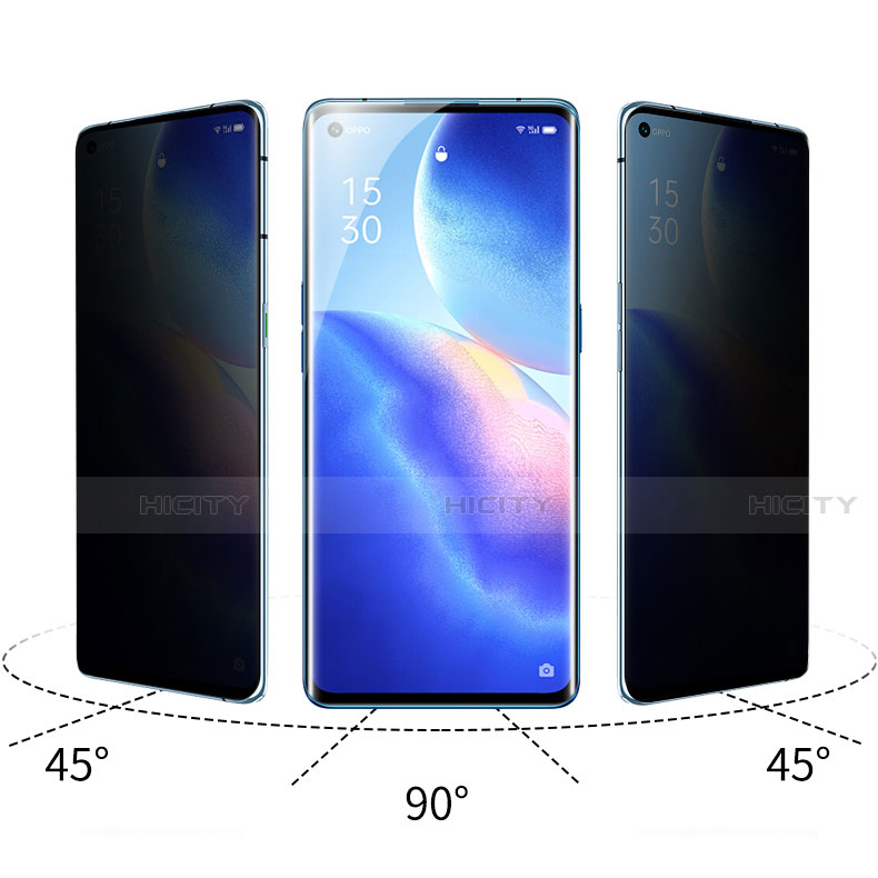 Film Protection Protecteur d'Ecran Verre Trempe Privacy pour Oppo Reno5 Pro 5G Clair Plus