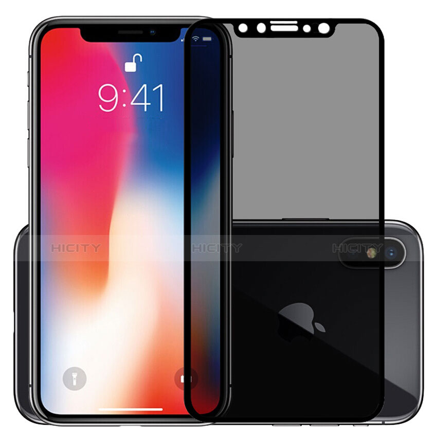 Film Protection Protecteur d'Ecran Verre Trempe Privacy S01 pour Apple iPhone Xs Max Clair Plus