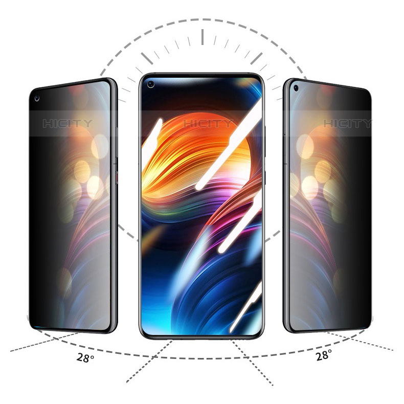 Film Protection Protecteur d'Ecran Verre Trempe Privacy S01 pour Oppo F19 Pro+ Plus 5G Clair Plus