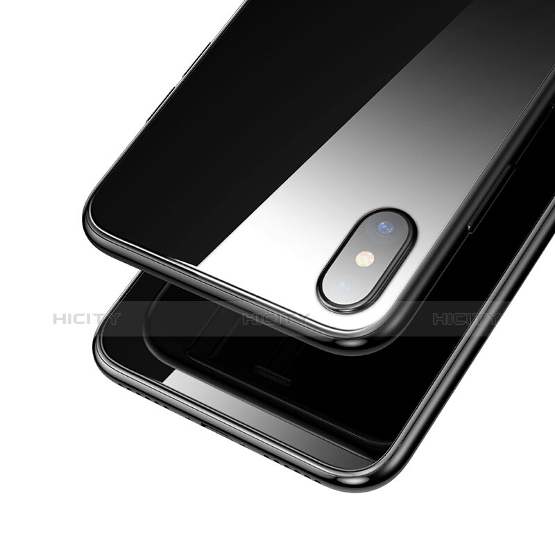 Film Protection Verre Trempe Arriere Protecteur d'Ecran pour Apple iPhone Xs Max Noir Plus