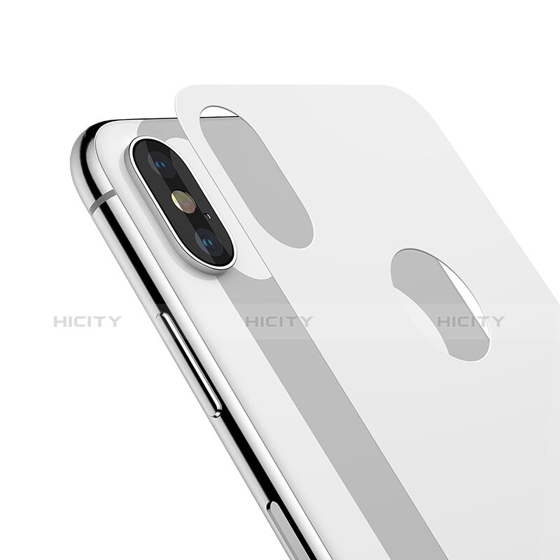 Film Protection Verre Trempe Protecteur d'Ecran Avant et Arriere T01 pour Apple iPhone Xs Max Blanc Plus