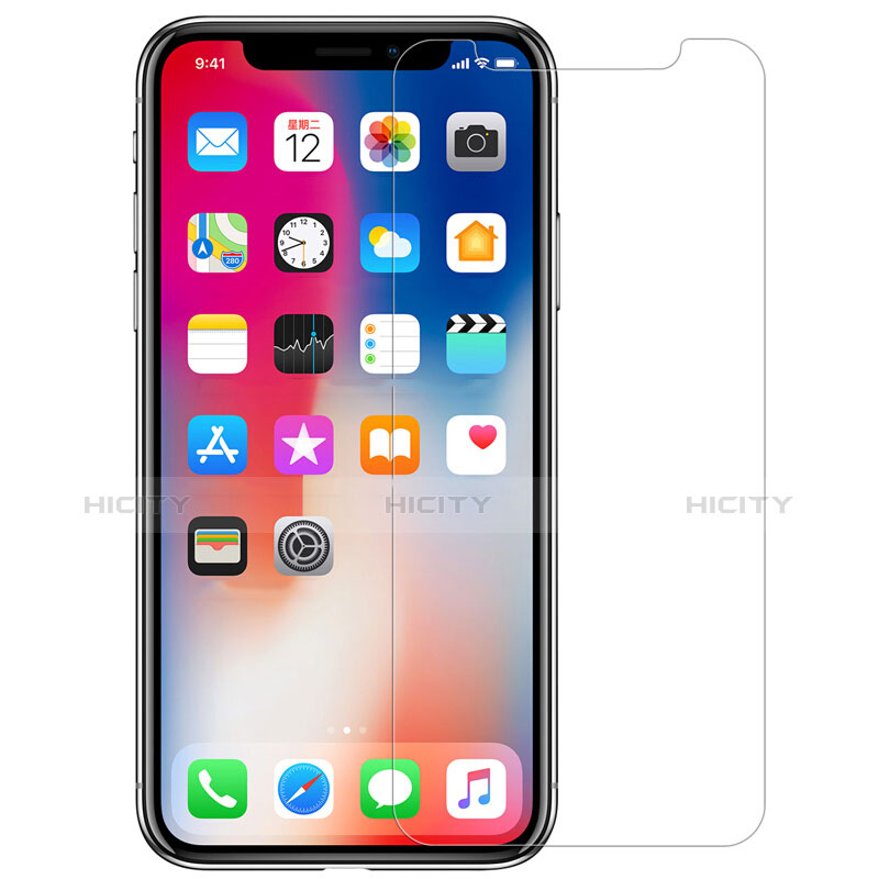 Film Protection Verre Trempe Protecteur d'Ecran Avant et Arriere T02 pour Apple iPhone Xs Max Clair Plus