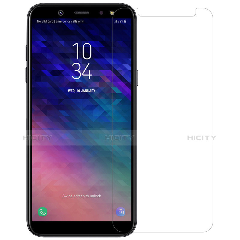 Film Protection Verre Trempe Protecteur d'Ecran pour Samsung Galaxy A6 (2018) Dual SIM Clair Plus