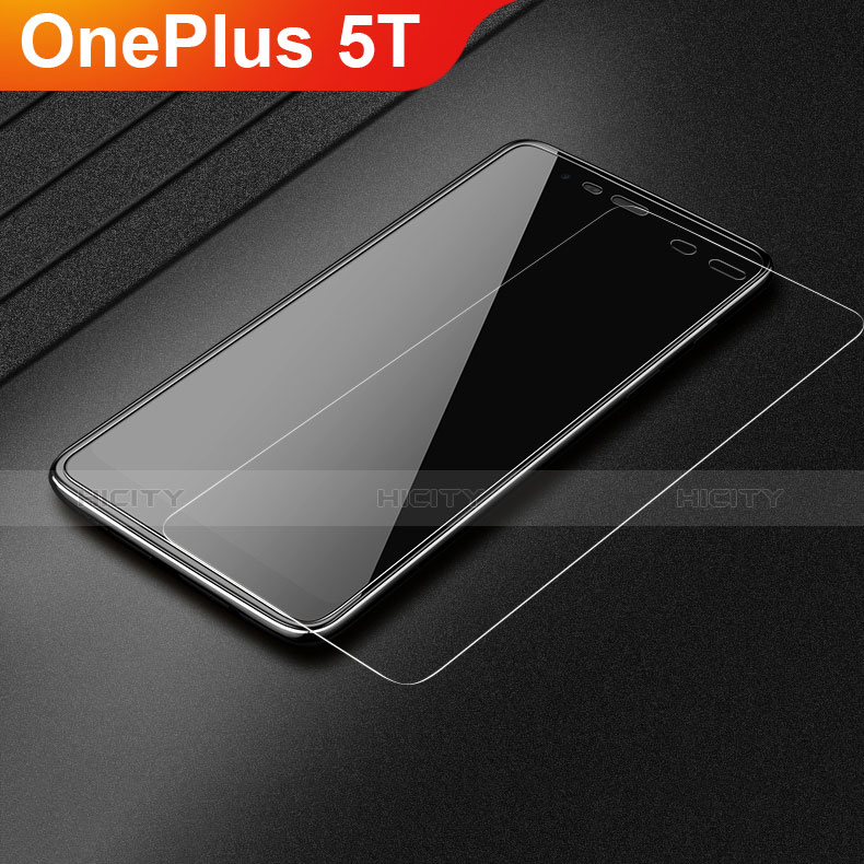 Film Protection Verre Trempe Protecteur d'Ecran T04 pour OnePlus 5T A5010 Clair Plus