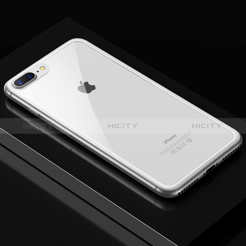 Film Verre Trempe Arriere Protecteur d'Ecran D01 pour Apple iPhone 8 Plus Blanc Plus