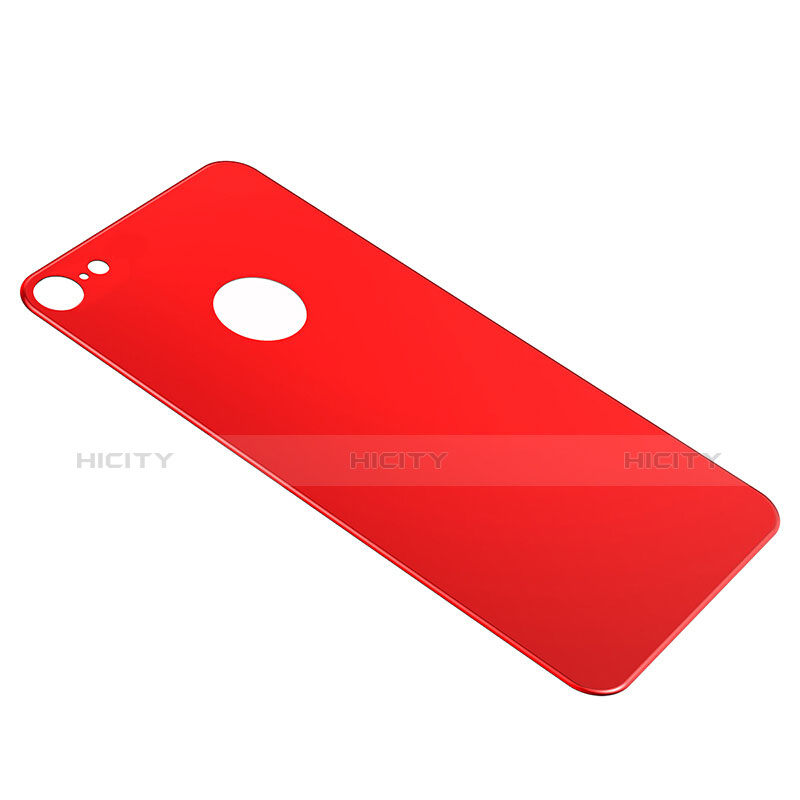 Film Verre Trempe Arriere Protecteur d'Ecran pour Apple iPhone 7 Rouge Plus