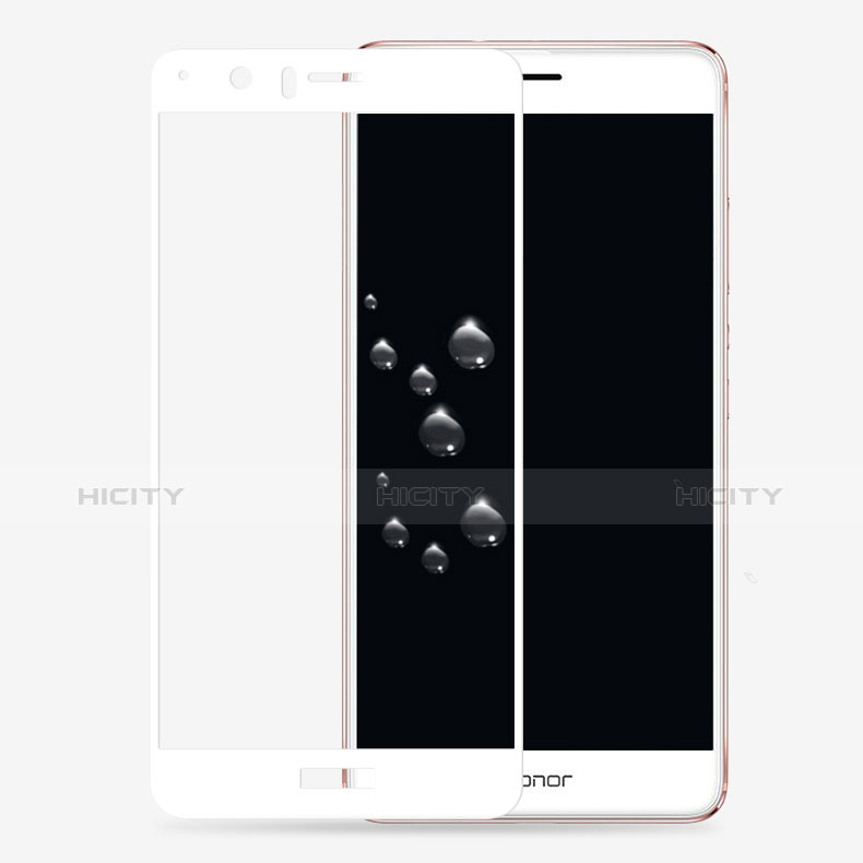 Film Verre Trempe Protecteur d'Ecran 3D pour Huawei Honor V8 Blanc Plus