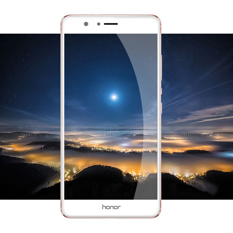 Film Verre Trempe Protecteur d'Ecran 3D pour Huawei Honor V8 Blanc Plus