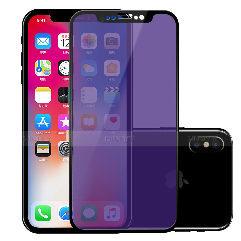 Film Verre Trempe Protecteur d'Ecran F08 pour Apple iPhone X Clair Plus