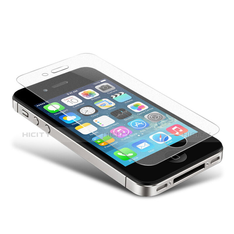 Film Verre Trempe Protecteur d'Ecran pour Apple iPhone 4 Clair Plus