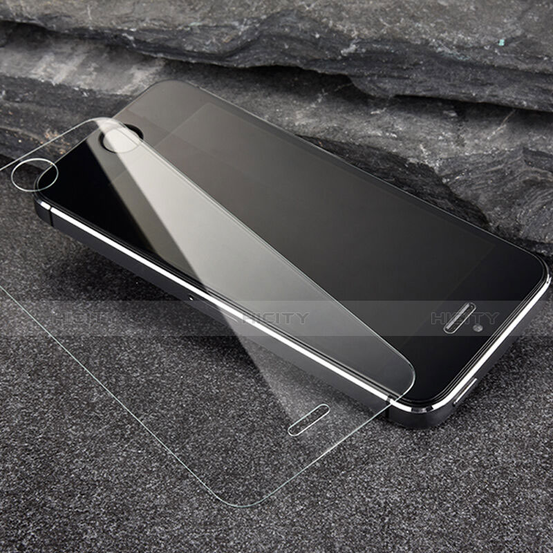 Film Verre Trempe Protecteur d'Ecran pour Apple iPhone 5S Clair Plus