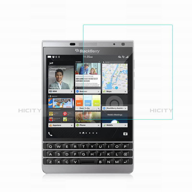 Film Verre Trempe Protecteur d'Ecran pour Blackberry Passport Silver Edition Clair Plus