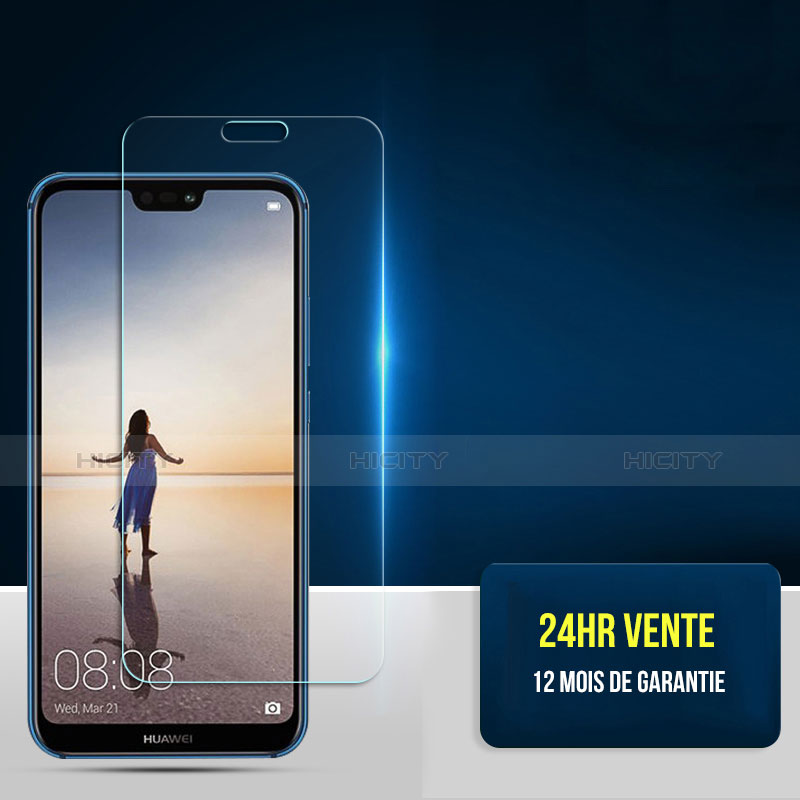 Film Verre Trempe Protecteur d'Ecran pour Huawei P20 Lite Clair Plus