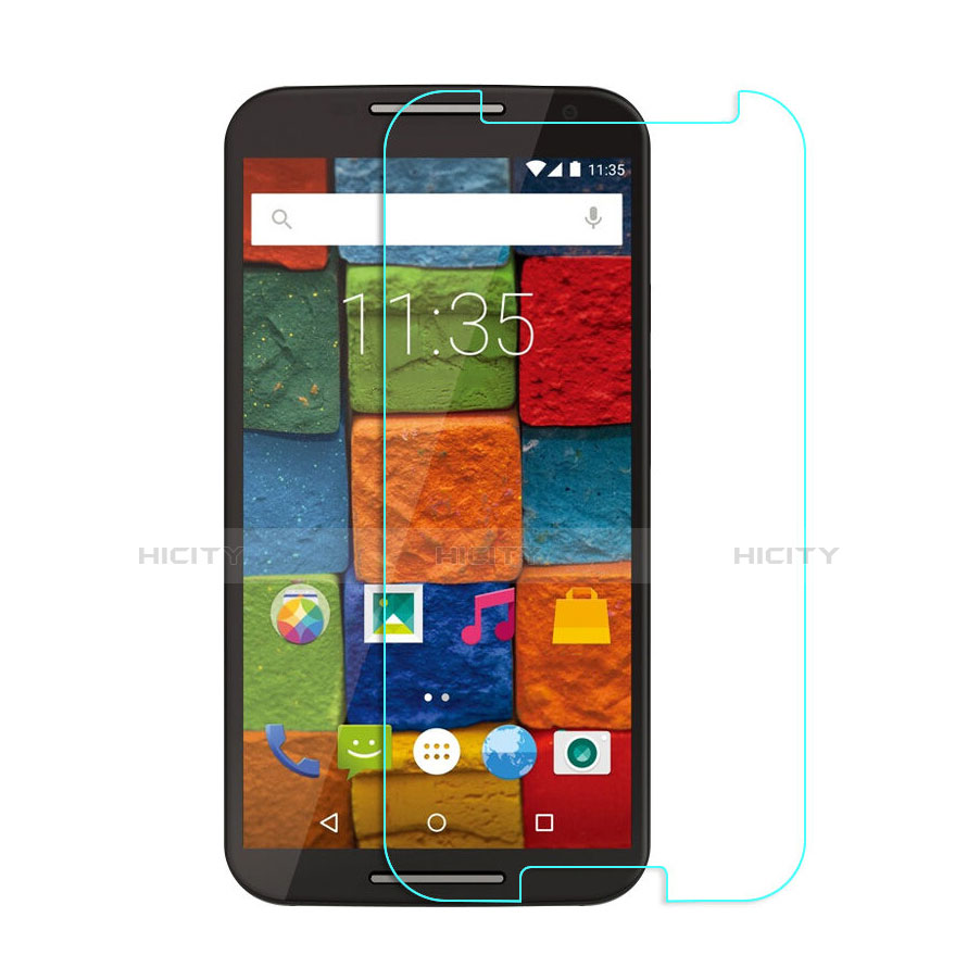 Film Verre Trempe Protecteur d'Ecran pour Motorola Moto X (2nd Gen) Clair Plus