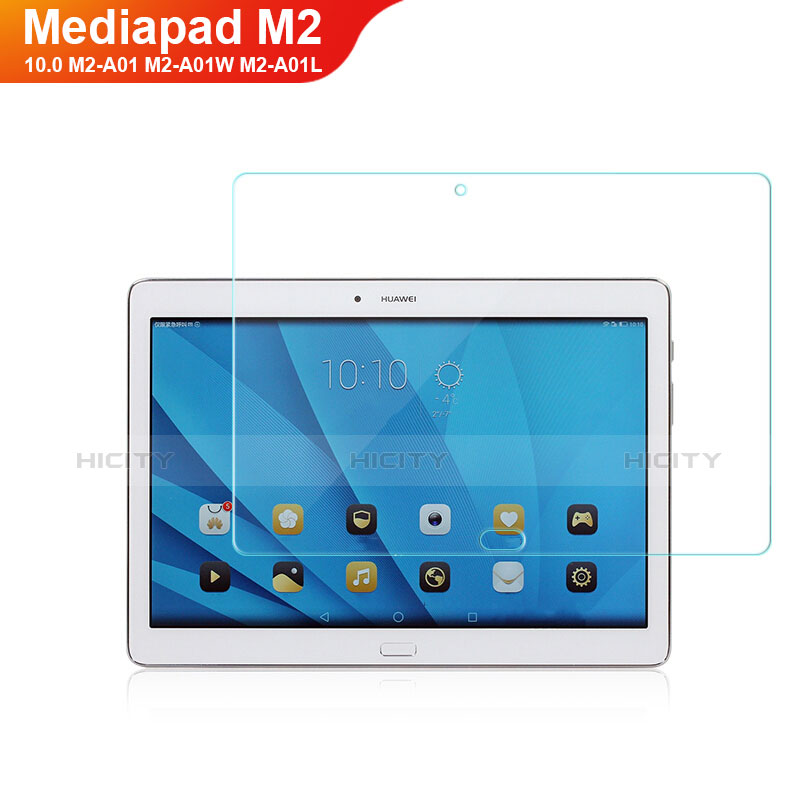 Film Verre Trempe Protecteur d'Ecran T01 pour Huawei MediaPad M2 10.0 M2-A01 M2-A01W M2-A01L Clair Plus