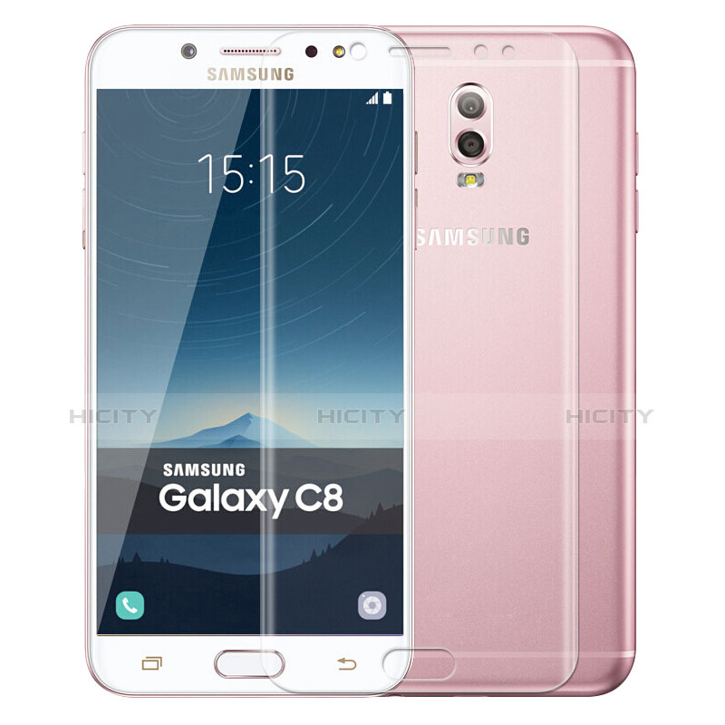 Film Verre Trempe Protecteur d'Ecran T01 pour Samsung Galaxy C8 C710F Clair Plus