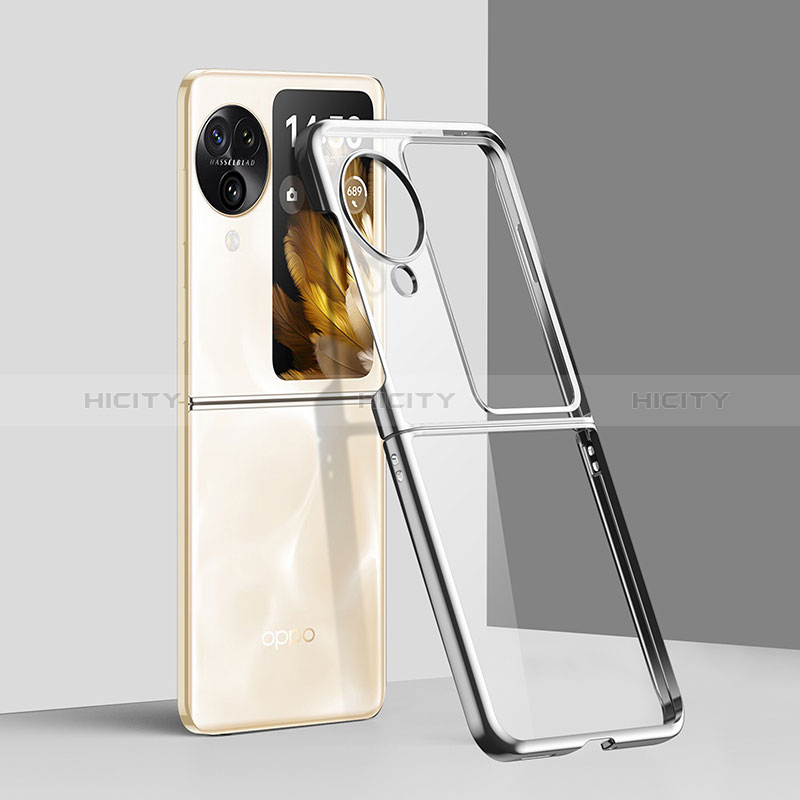 Housse Antichocs Rigide Transparente Crystal QH1 pour Oppo Find N3 Flip 5G Plus