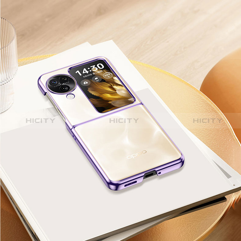 Housse Antichocs Rigide Transparente Crystal QH1 pour Oppo Find N3 Flip 5G Plus