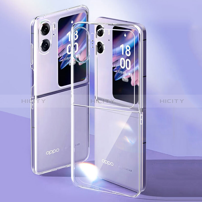 Housse Antichocs Rigide Transparente Crystal T04 pour Oppo Find N2 Flip 5G Clair Plus