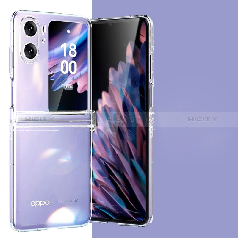 Housse Antichocs Rigide Transparente Crystal T04 pour Oppo Find N2 Flip 5G Clair Plus