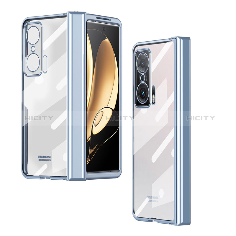 Housse Antichocs Rigide Transparente Crystal ZL3 pour Huawei Honor Magic V 5G Bleu Plus