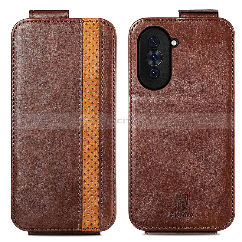 Housse Clapet Portefeuille Cuir pour Huawei Nova 10 Pro Marron Plus