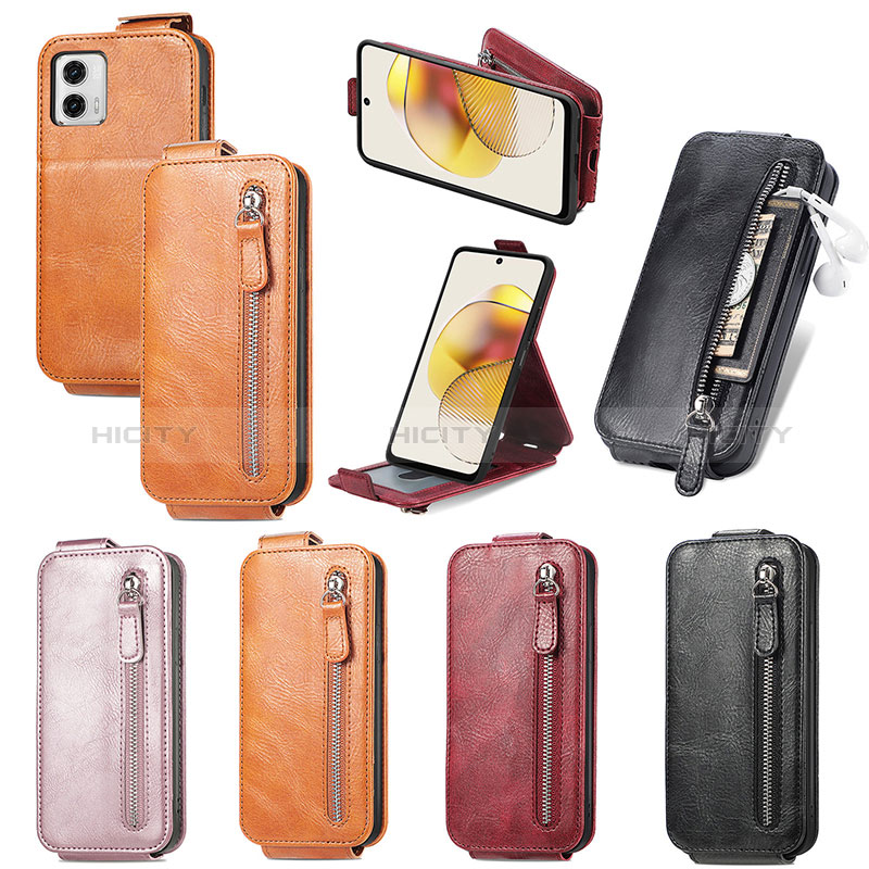 Housse Clapet Portefeuille Cuir pour Motorola Moto G73 5G Plus