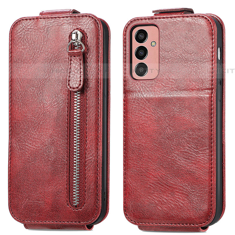 Housse Clapet Portefeuille Cuir pour Samsung Galaxy F13 4G Rouge Plus