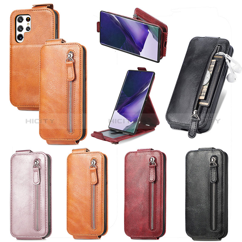 Housse Clapet Portefeuille Cuir pour Samsung Galaxy S24 Ultra 5G Plus