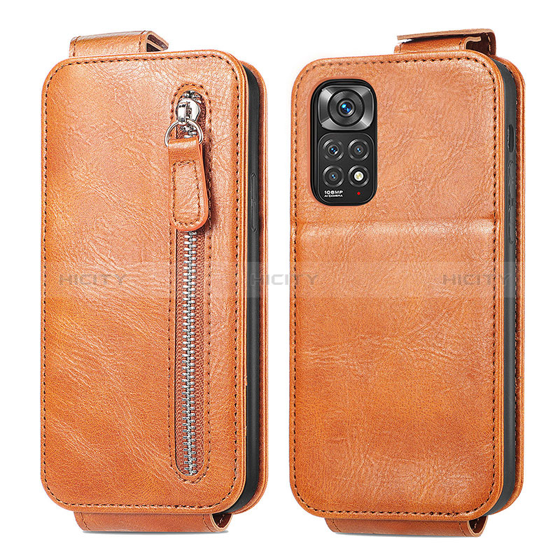 Housse Clapet Portefeuille Cuir pour Xiaomi Redmi Note 11S 4G Marron Plus