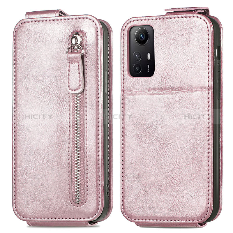 Housse Clapet Portefeuille Cuir pour Xiaomi Redmi Note 12S Or Rose Plus