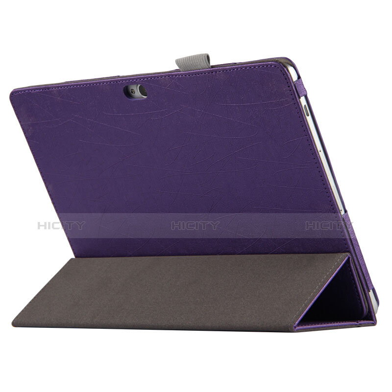 Housse Clapet Portefeuille Livre Cuir L01 pour Huawei MediaPad M2 10.0 M2-A01 M2-A01W M2-A01L Violet Plus