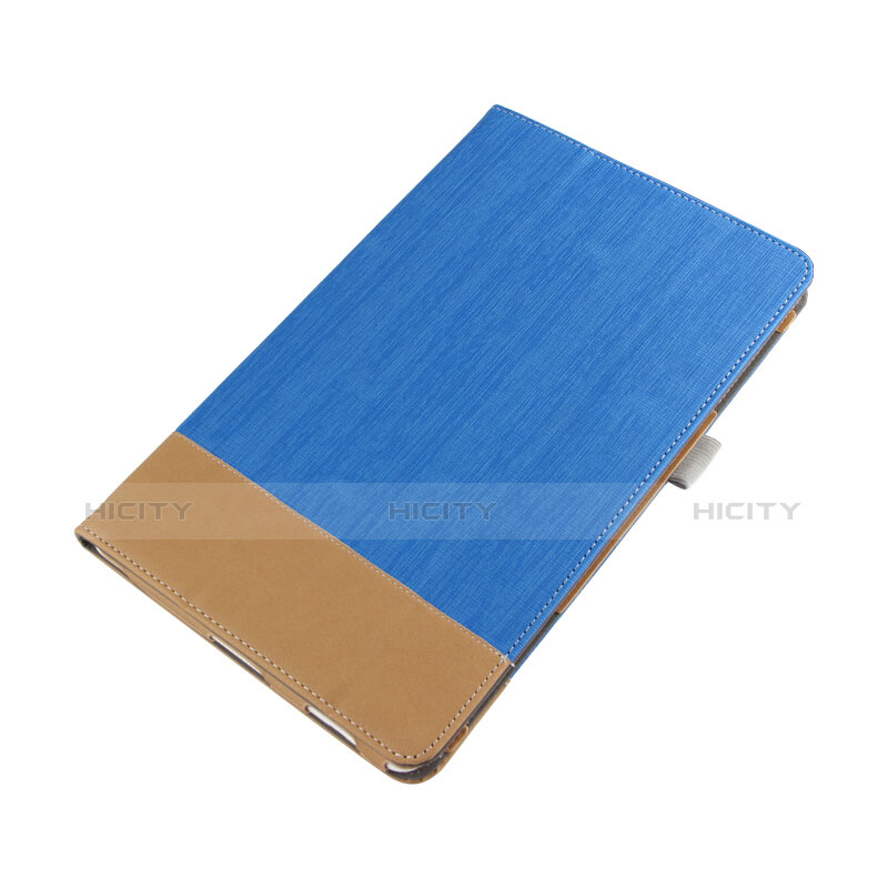 Housse Clapet Portefeuille Livre Cuir L01 pour Huawei MediaPad M2 10.1 FDR-A03L FDR-A01W Bleu Plus