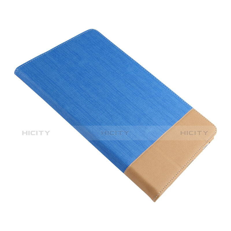 Housse Clapet Portefeuille Livre Cuir L01 pour Huawei MediaPad M2 10.1 FDR-A03L FDR-A01W Bleu Plus