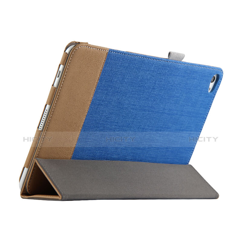 Housse Clapet Portefeuille Livre Cuir L01 pour Huawei MediaPad M2 10.1 FDR-A03L FDR-A01W Bleu Plus