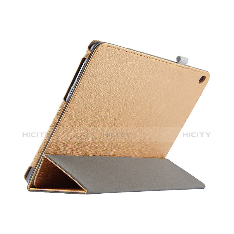 Housse Clapet Portefeuille Livre Cuir L01 pour Huawei MediaPad M3 Lite 10.1 BAH-W09 Or Plus