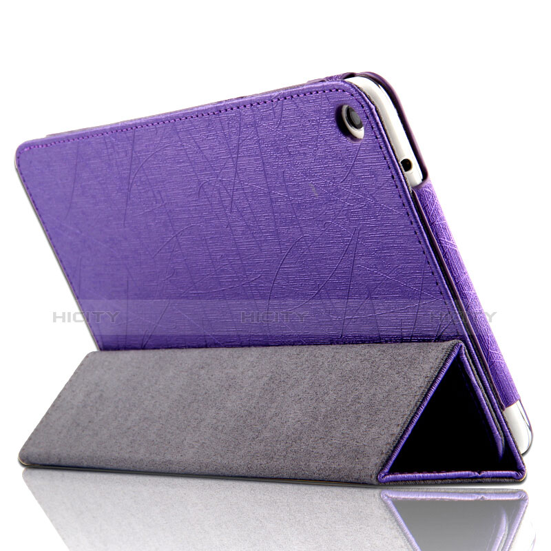 Housse Clapet Portefeuille Livre Cuir L01 pour Huawei Mediapad T1 7.0 T1-701 T1-701U Violet Plus