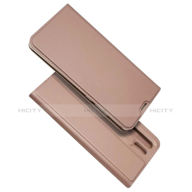 Housse Clapet Portefeuille Livre Cuir L01 pour Huawei P30 Pro Or Rose Plus