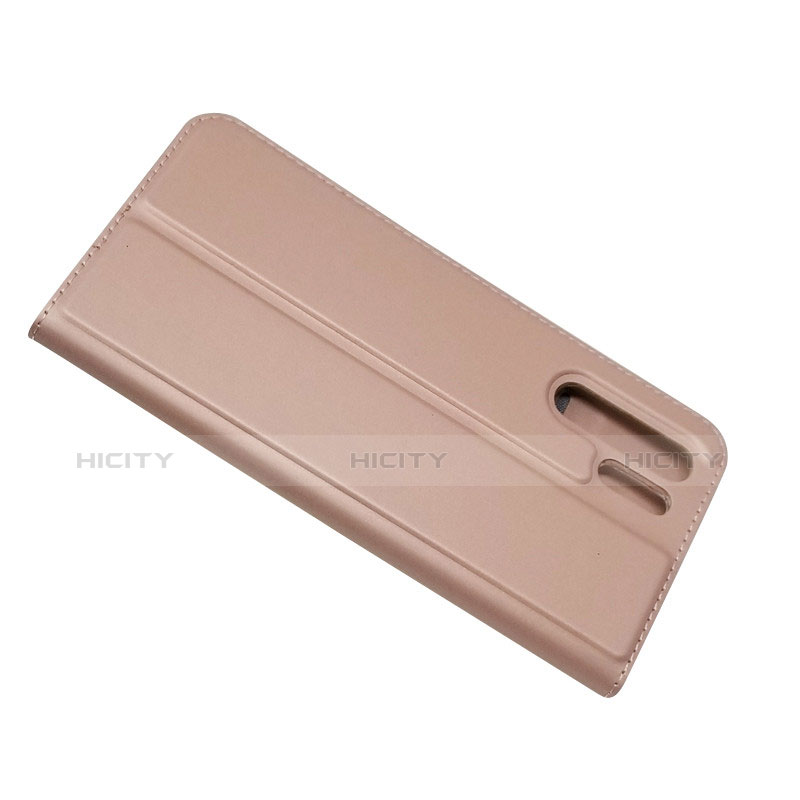 Housse Clapet Portefeuille Livre Cuir L01 pour Huawei P30 Pro Or Rose Plus