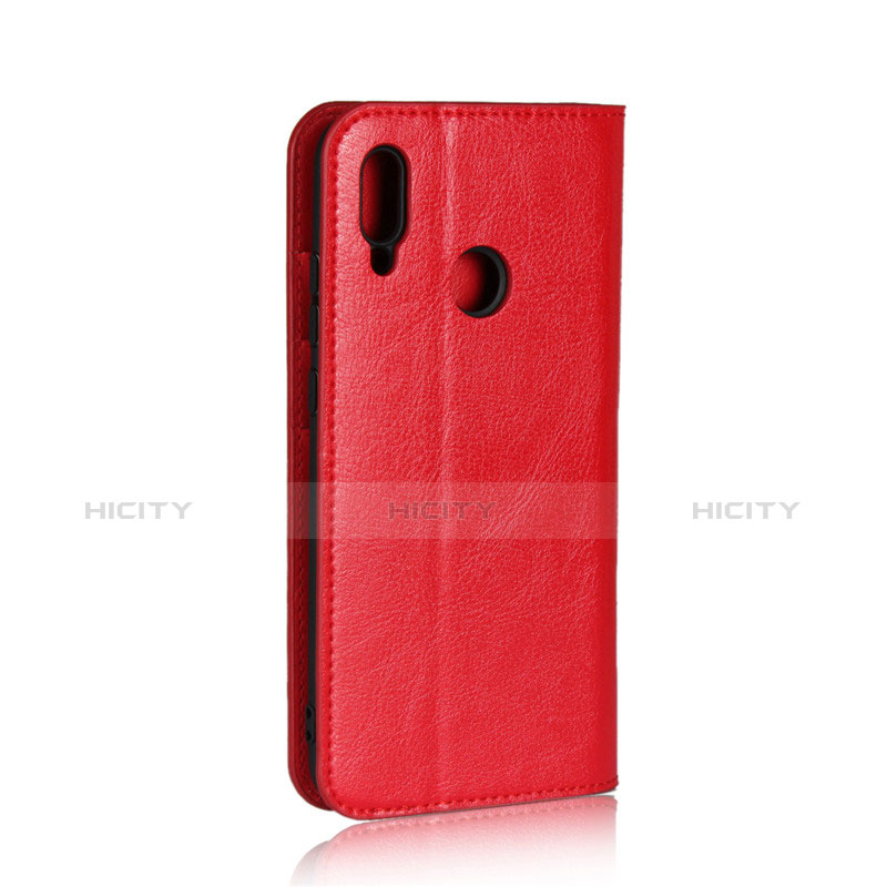 Housse Clapet Portefeuille Livre Cuir L02 pour Huawei Honor 10 Lite Rouge Plus