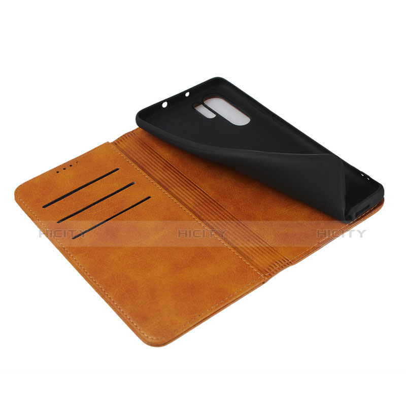 Housse Clapet Portefeuille Livre Cuir L02 pour Huawei P30 Pro New Edition Orange Plus